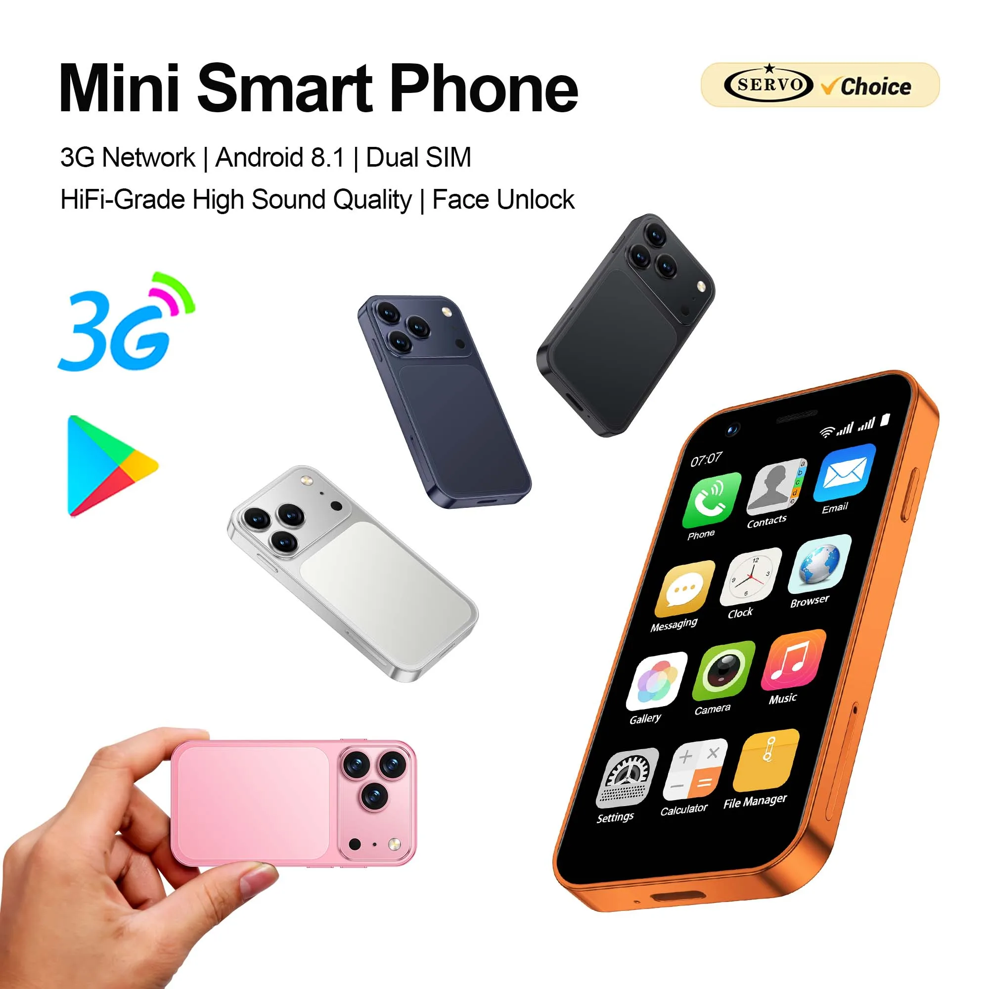 SERVO 18SE Mini Android Smartphone 3.0