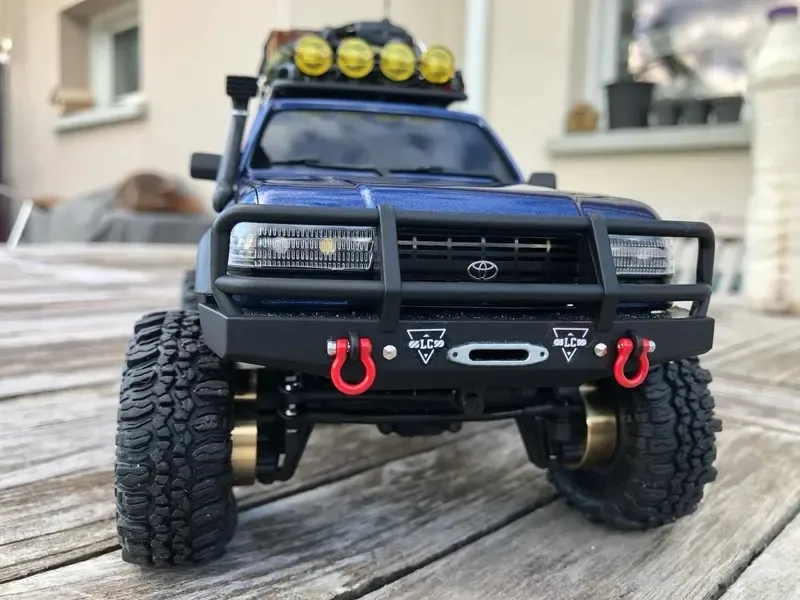 Fcx18 Lc80 トラクサス Trx4m ディフェンダー軸 Scx24 アップグレード U リング牽引フックフロントとリアバンパー牽引フック