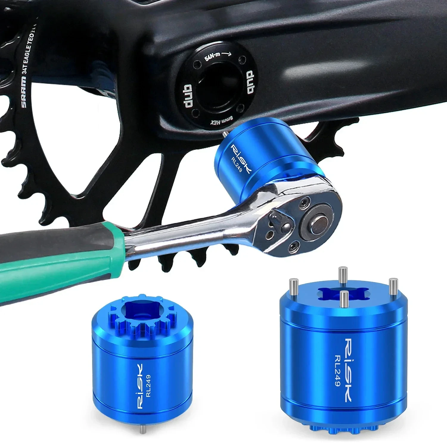 2 In 1 Bicycle DUB Crankset Cover Removal Tool For XTR M9100 Bottom Bracket Crank Screw Removal  Bicycle RePair Tool