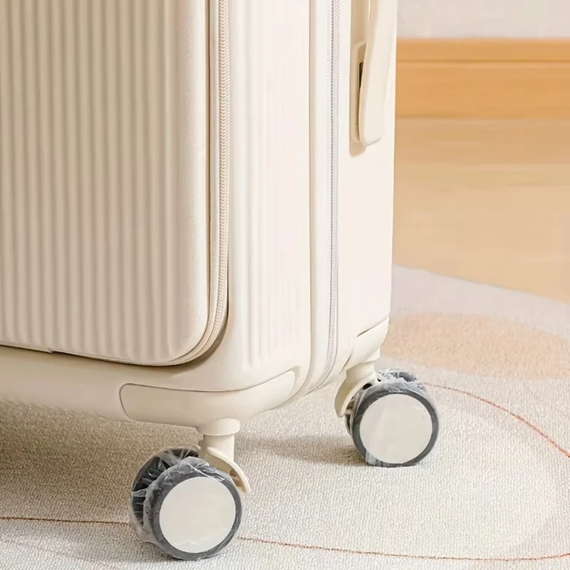 50/100pcs Disposable Luggage Wheel Protective Cover Dust-proof Cover Universal Wheel Cover Luggage Foot Cover Protective Film