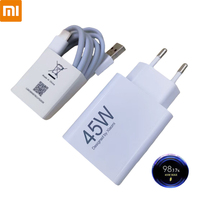 Xiaomi Redmi Note 14 Pro 45W Turbo Charger EU Fast Charge Adapter 1/1.5/2 M Type C Cable For Mi 11T 10T POCO X3 NFC X4 X5 GT M5S