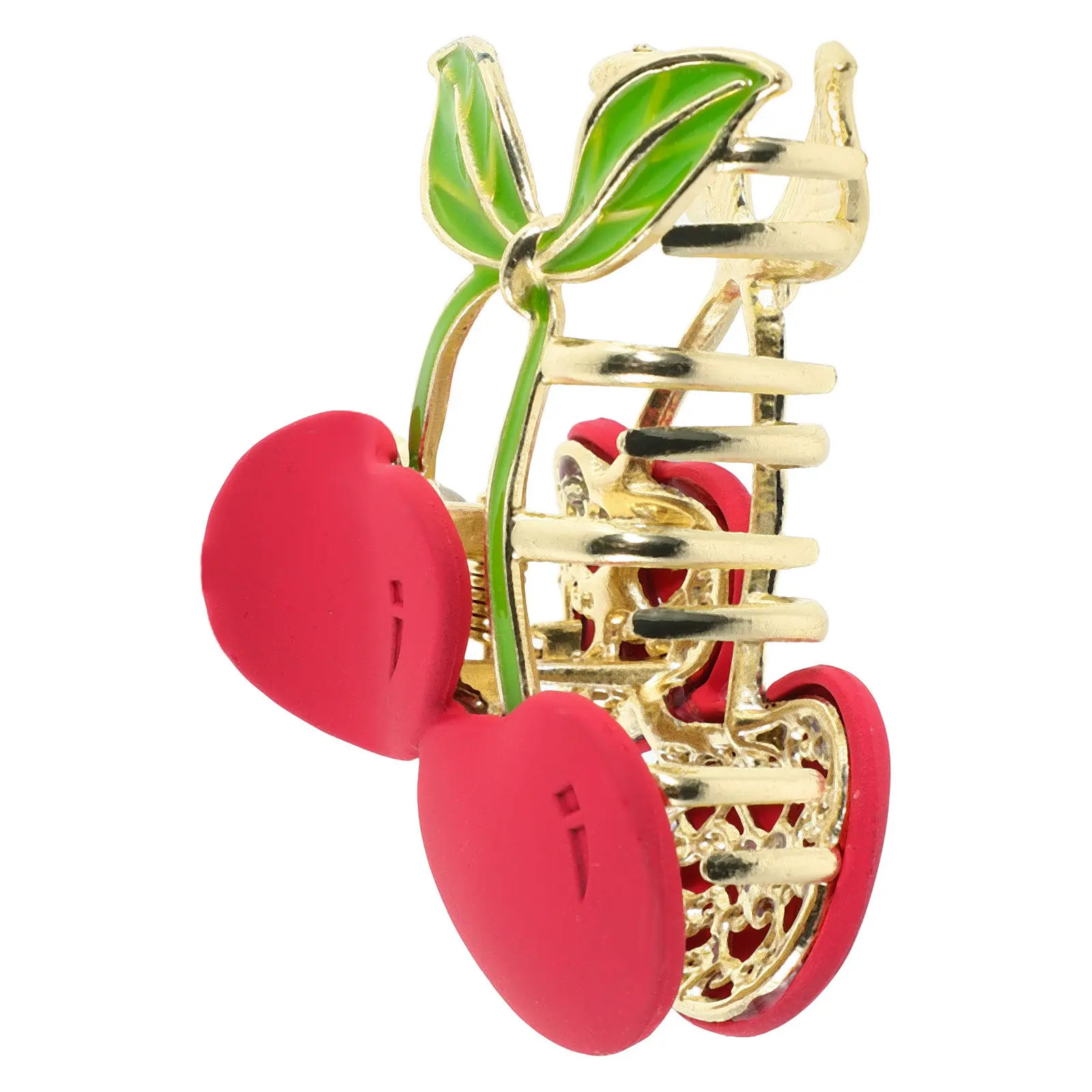 

Заколка-краб для волос в форме вишни, милые заколки для волос в форме фруктов для девочек и женщин, заколка-краб для высокого хвоста, заколка-краб для пучка, милые заколки для женщин