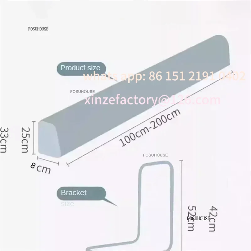 Sicurezza domestica personalizzabile in flanella per anziani, guide per letti, guide di protezione europee, anti-collisione di design per anziani, pelliccia per camera da letto nordica