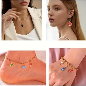 20/30/50/100 Stücke Pingon -mit gemischtem Stil, Öllegieranhänger nach Tropfen, Schmuckzubehör, zur Herstellung von DIY -Schmuck verwendet 10 Hauptverkaufsverzierung für Kleidung - №8