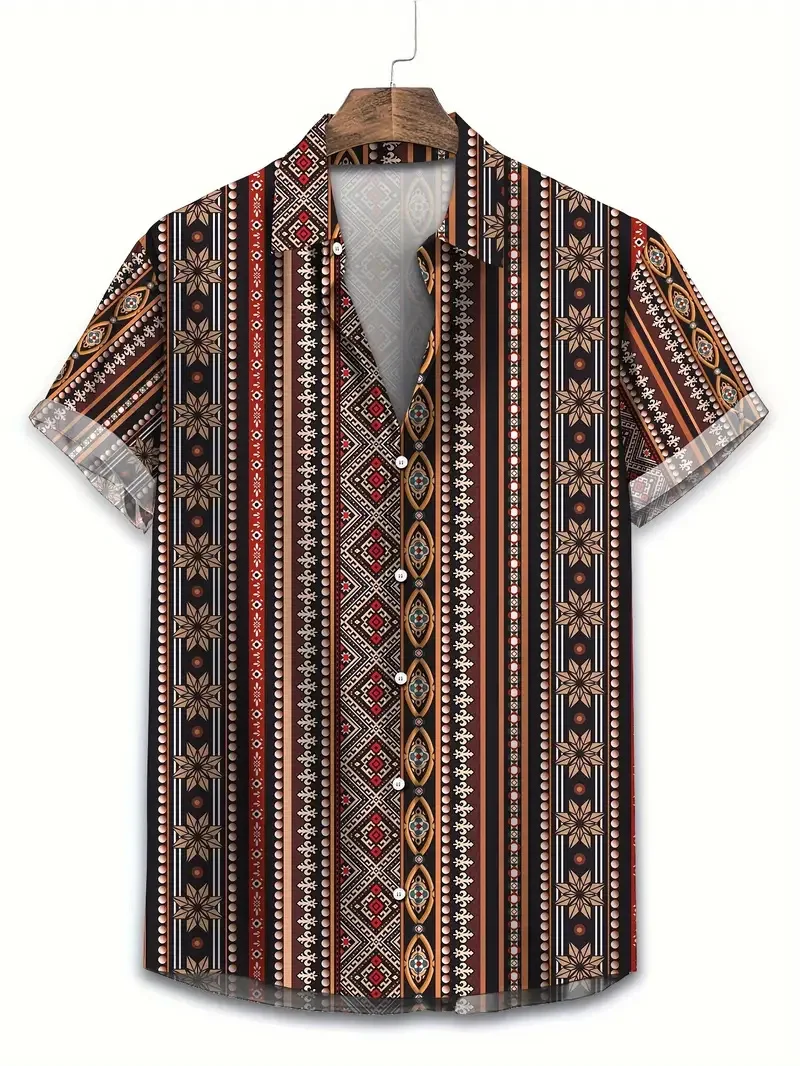 

Летние мужские гавайские рубашки с 3D принтом пальмового листа с лацканами унисекс, модная рубашка с коротким рукавом, простая популярная женская блузка на пуговицах