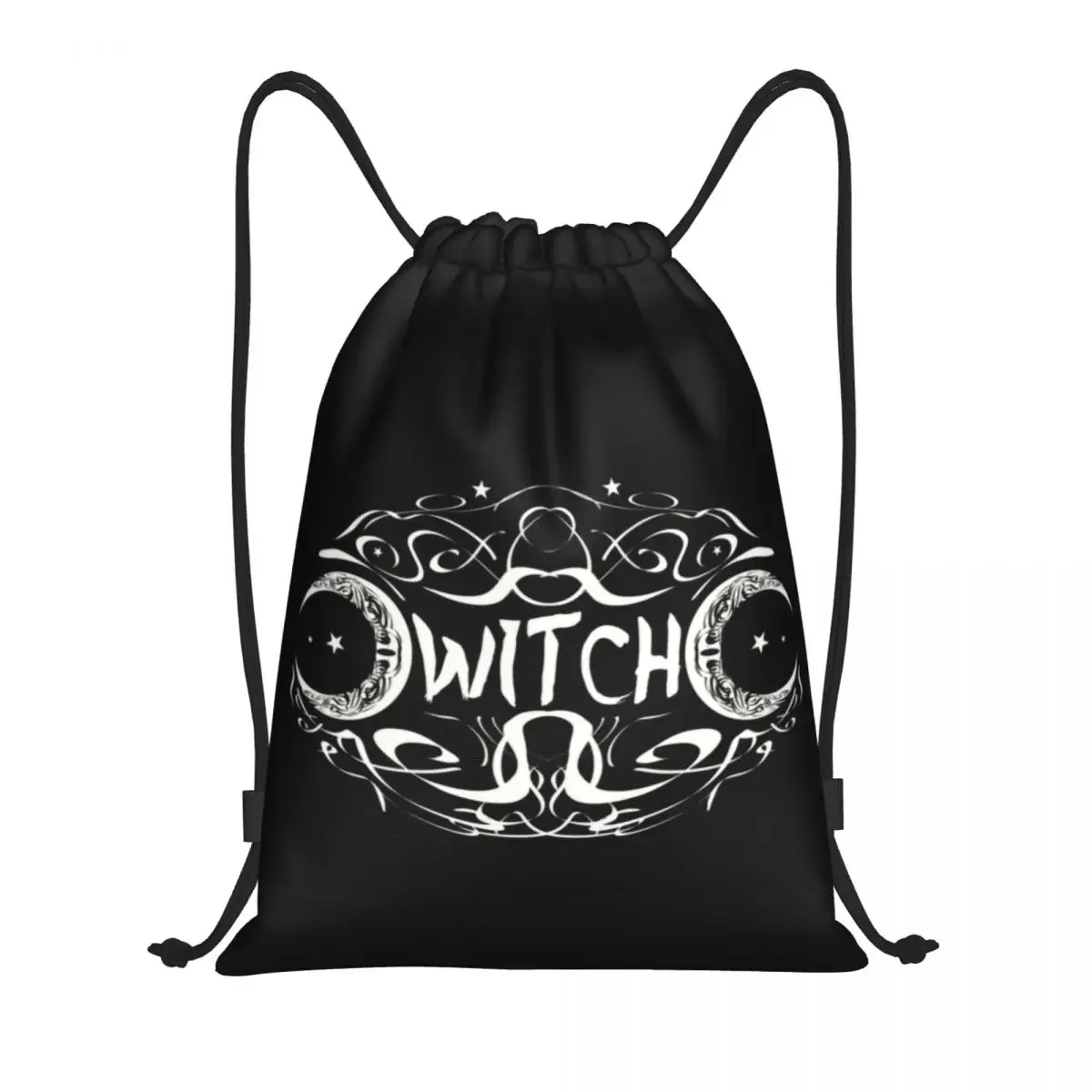 

Сумка на шнурке Witch Tripple Moon для женщин и мужчин, складной спортивный рюкзак для спортзала, рюкзаки для покупок