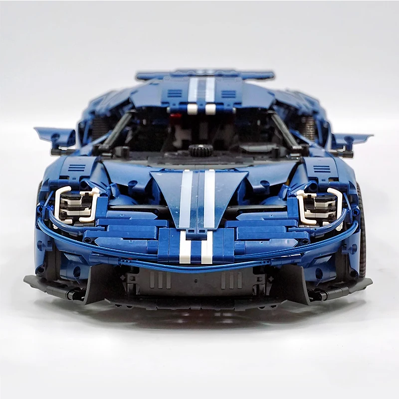 Tgl T5042 Moc Technisch Blauw Sportwagen Ford Gt 1:8 Modelbouwstenen Puzzel Montage Speelgoed Kerstcadeau Voor Jongens Kinderen