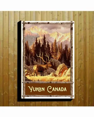 Set Of 6 Travel Poster Greeting Cards Yukon Canada