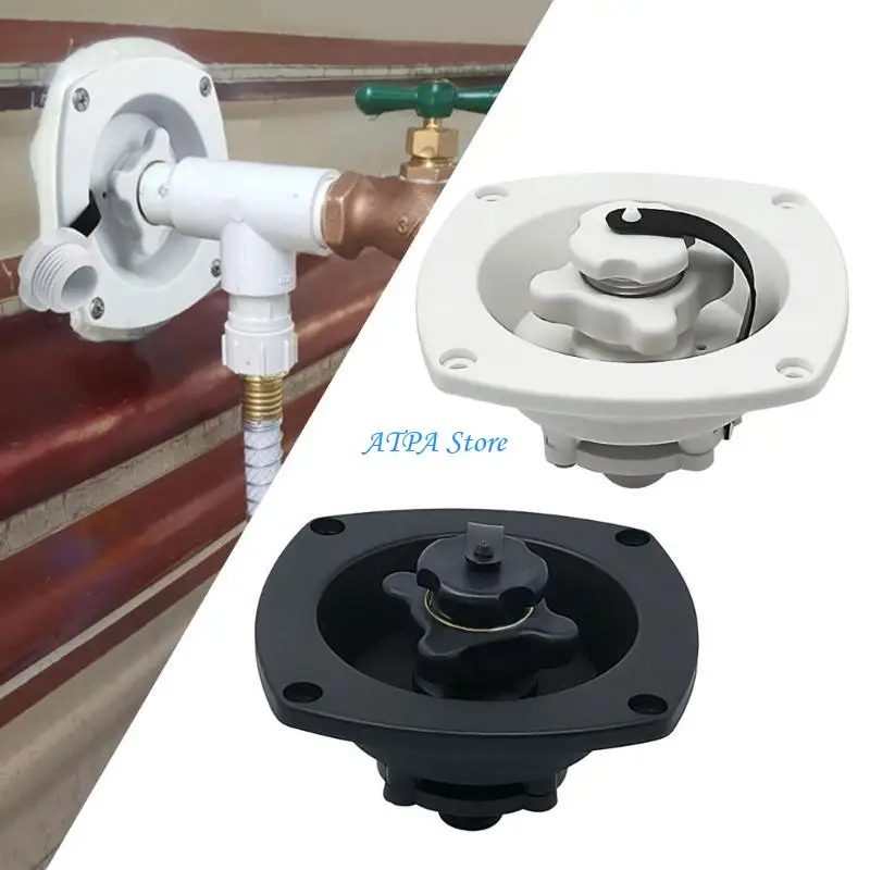 

U13C RVs Round Black Water Fill Inlet Plastic RVs Trailer Boats