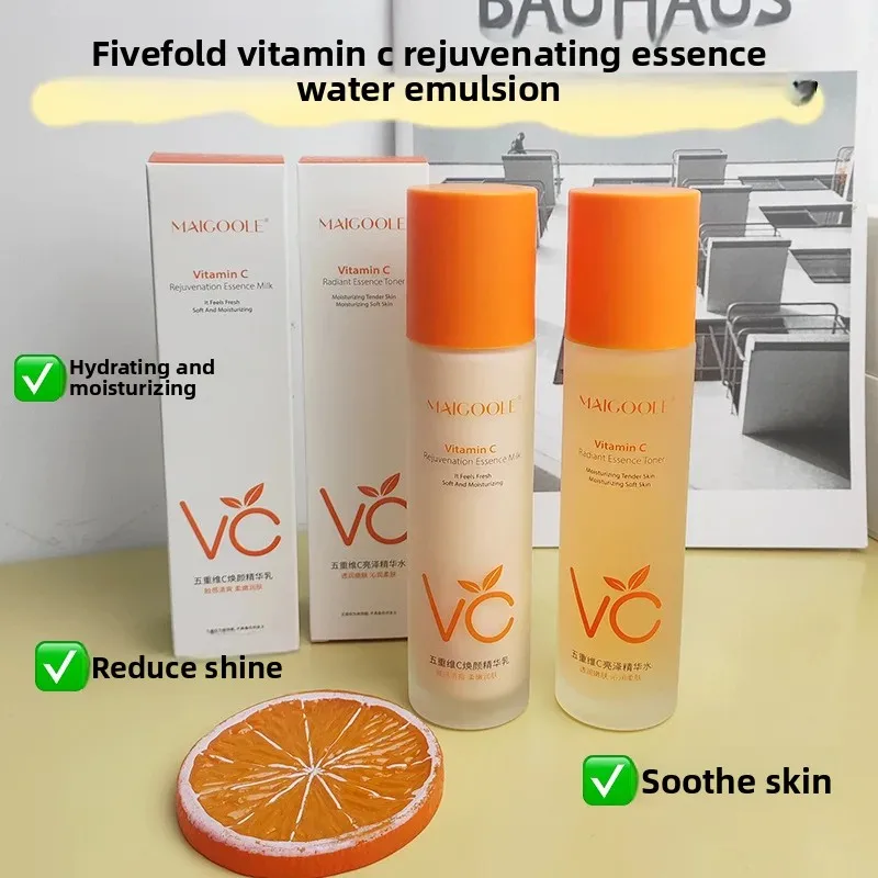 5X Vitamin C Brightening Radiant Essence Toner Hydrating Reduces Dullness Rejuvenation Oil Control