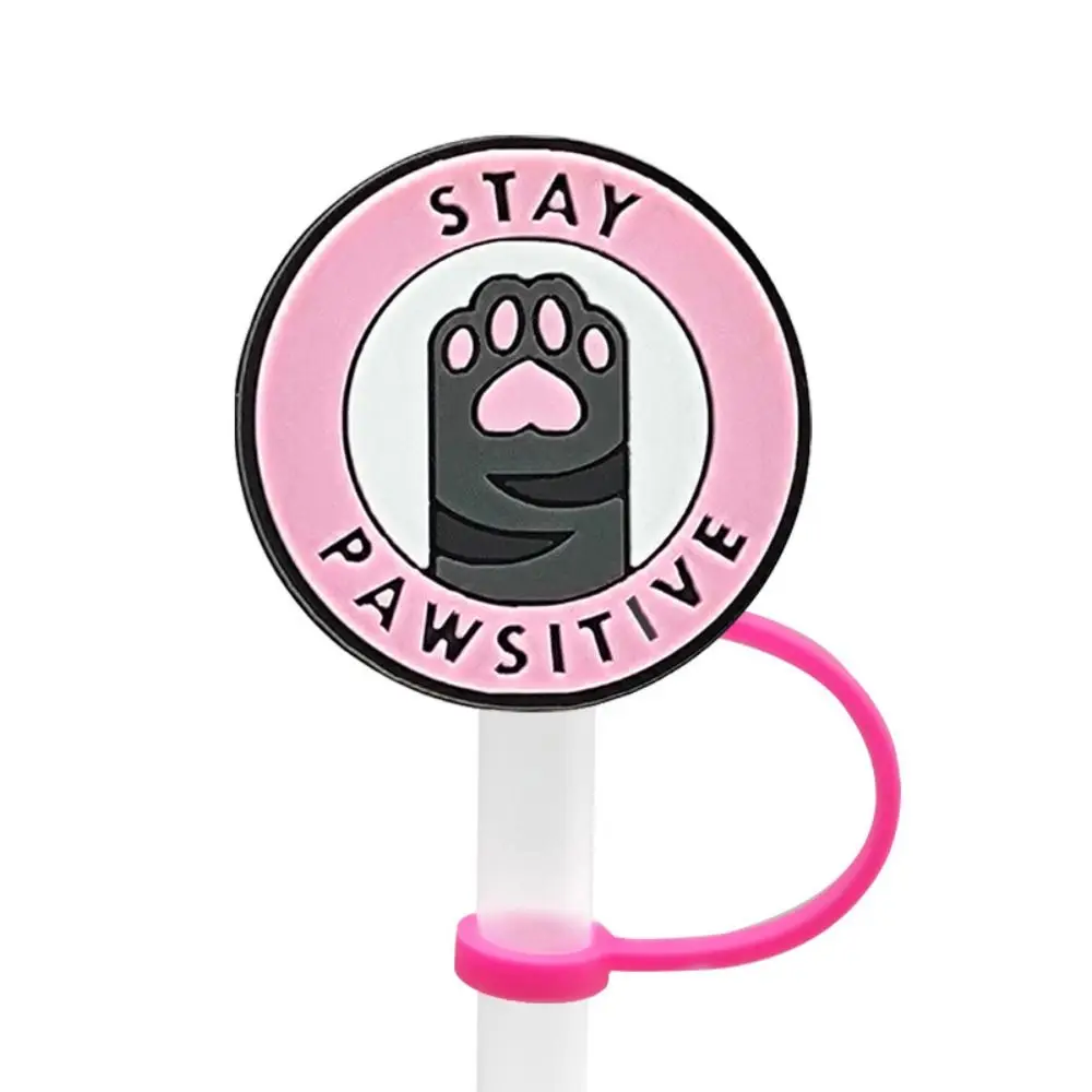 

Cat Series Silicone Straw Cover Cap Dustproof 8/10mm Straw Topper Recyclable Safety Straw Tips Airtight