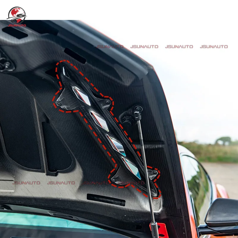 2020-2025 لامبورغيني أوروس S أوروس بيرفورمانتي ريال جاف ألياف الكربون محرك هود غطاء فتحة التهوية استبدال مغرفة #3