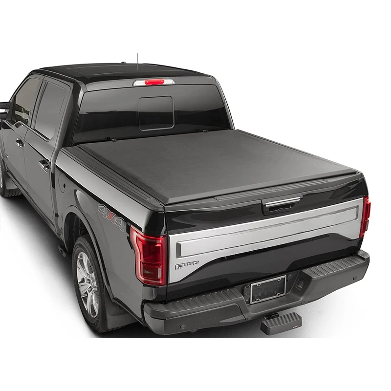 

Custom Pick Up Truck Soft Vinyl Tri Fold Tonneau Cover For F150 5.5 6.5ft Truck Bed Tonneau Cover