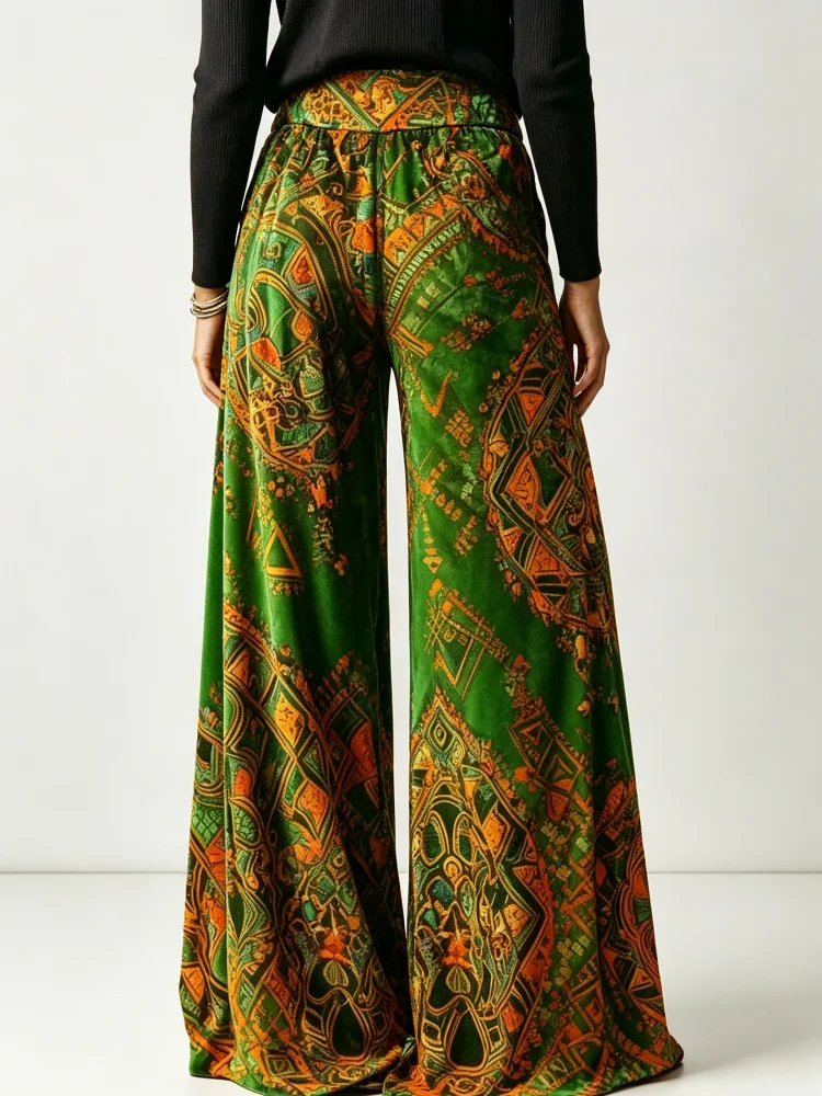 2026 New Arrival Women Velvet  - Palazzo Pant Wide recension och pris