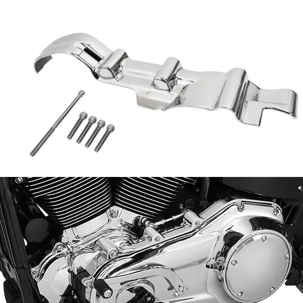 

Motorcycle Chrome Inner Primary Accent Cover For Harley Touring Street Glide Electra Glide Road King FLHX FLH/T FLHR 2017-2022