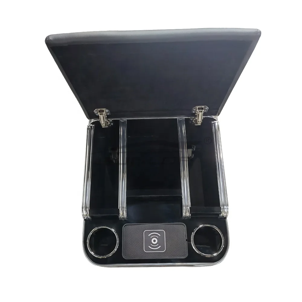 

Sunlop Kdh Hiace 200 Narrow Body #6574 Armrest with Wireless Charger Premium Armrest Box Central Content Box Hiace Accessories