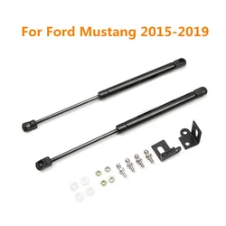 2x Front Engine Hood Bonnet Cover Spring Shock Gas Struts Lift Supports Props Rods For Ford Mustang 2015 2016 2017 2018 2019