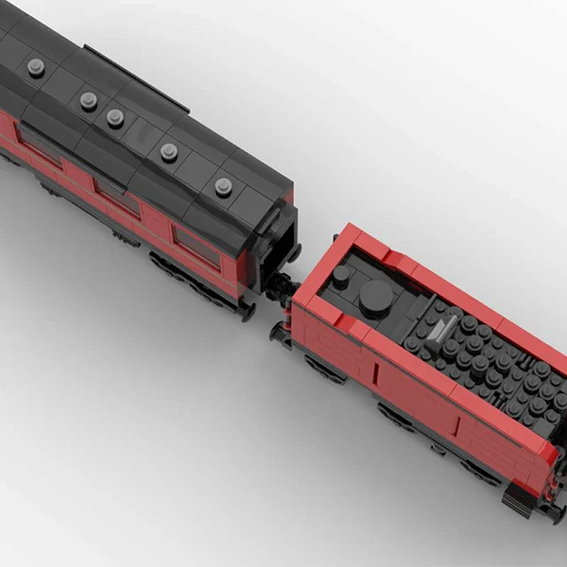 Bloques de construcción modulares de tren de vapor Express para niños, ladrillos Moc técnicos, serie de coches, modelo, regalos, juegos de bricolaje, ensamblaje