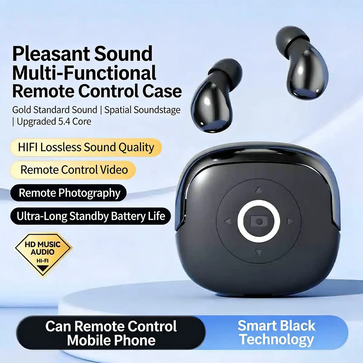 

Q62 Wireless Sleep Earbuds Bluetooth Noise-Canceling Ultra-Light In-Ear HiFi Sound Touch Control for Side Sleepers iOS Android
