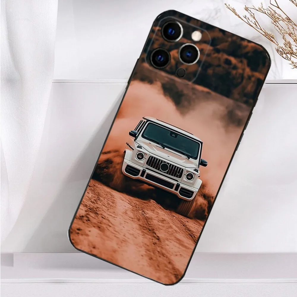 Cool Car M-Mercedes-s G Phone Case For iPhone 16,15,14,13,12,11 Plus,Pro Max,XS,X,XR,SE,Mini,8,7 Soft Silicone Black Cover