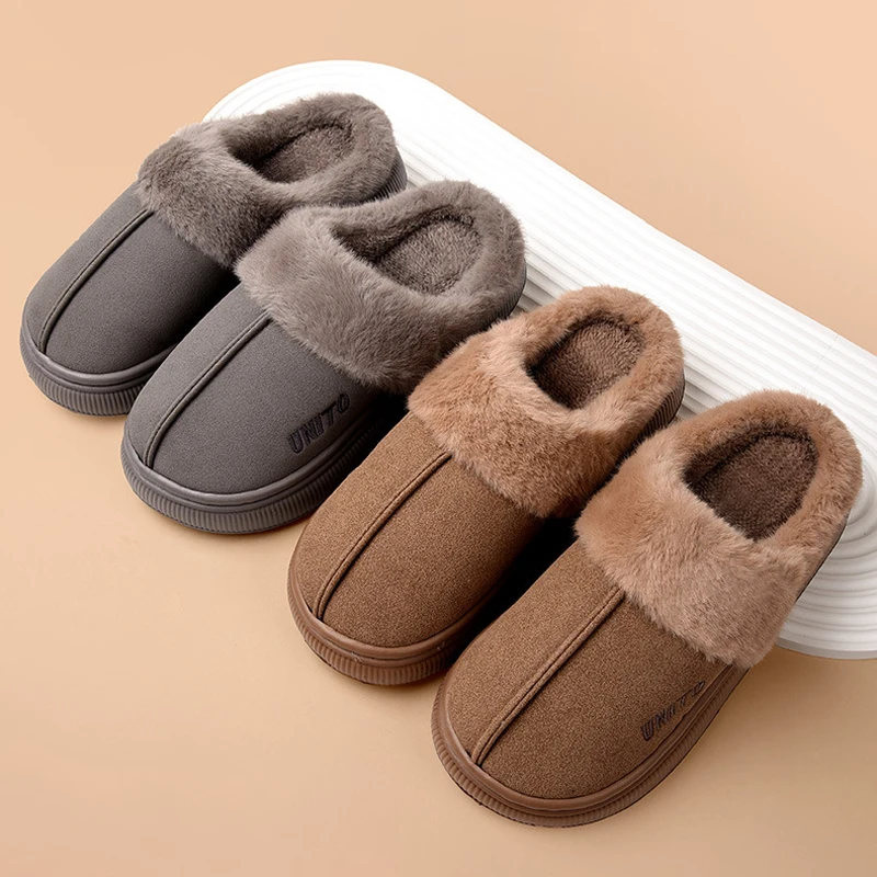 

Зимние теплые тапочки, женские пушистые меховые плюшевые домашние ленивые женские термодомашние домашние нечеткие меховые туфли на плоской подошве, женские волосатые шлепанцы