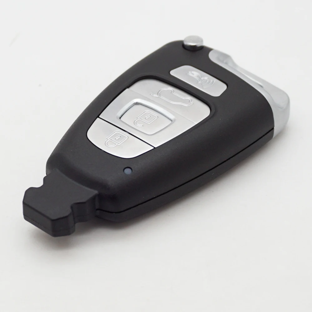Cocolockey Car Key Shell Fob Fit for Hyundai Veracruz Ix55 2007-2012 4 Button Smart Remote Keys Housing Replacement
