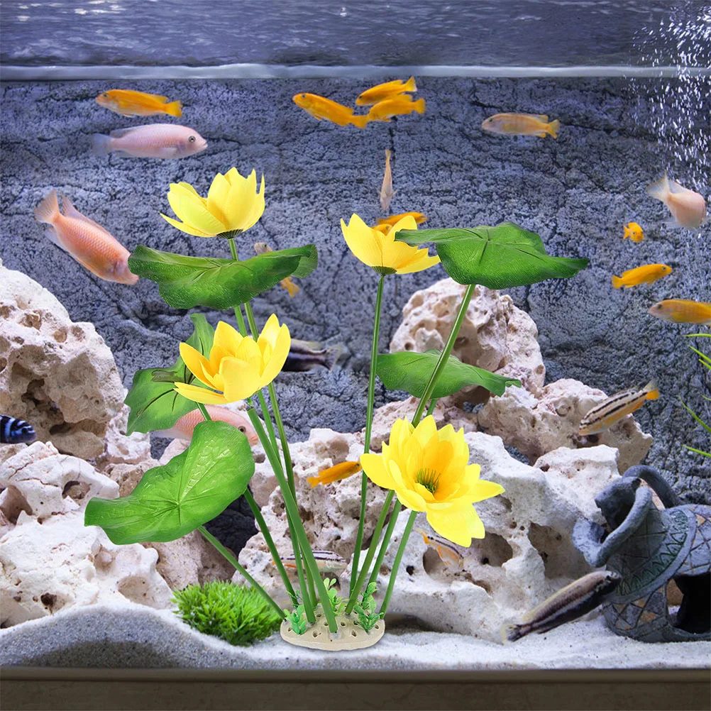 

2 Pcs Aquarium Artificial Plastic Plants Decoration Decorate Grass Fish Tank