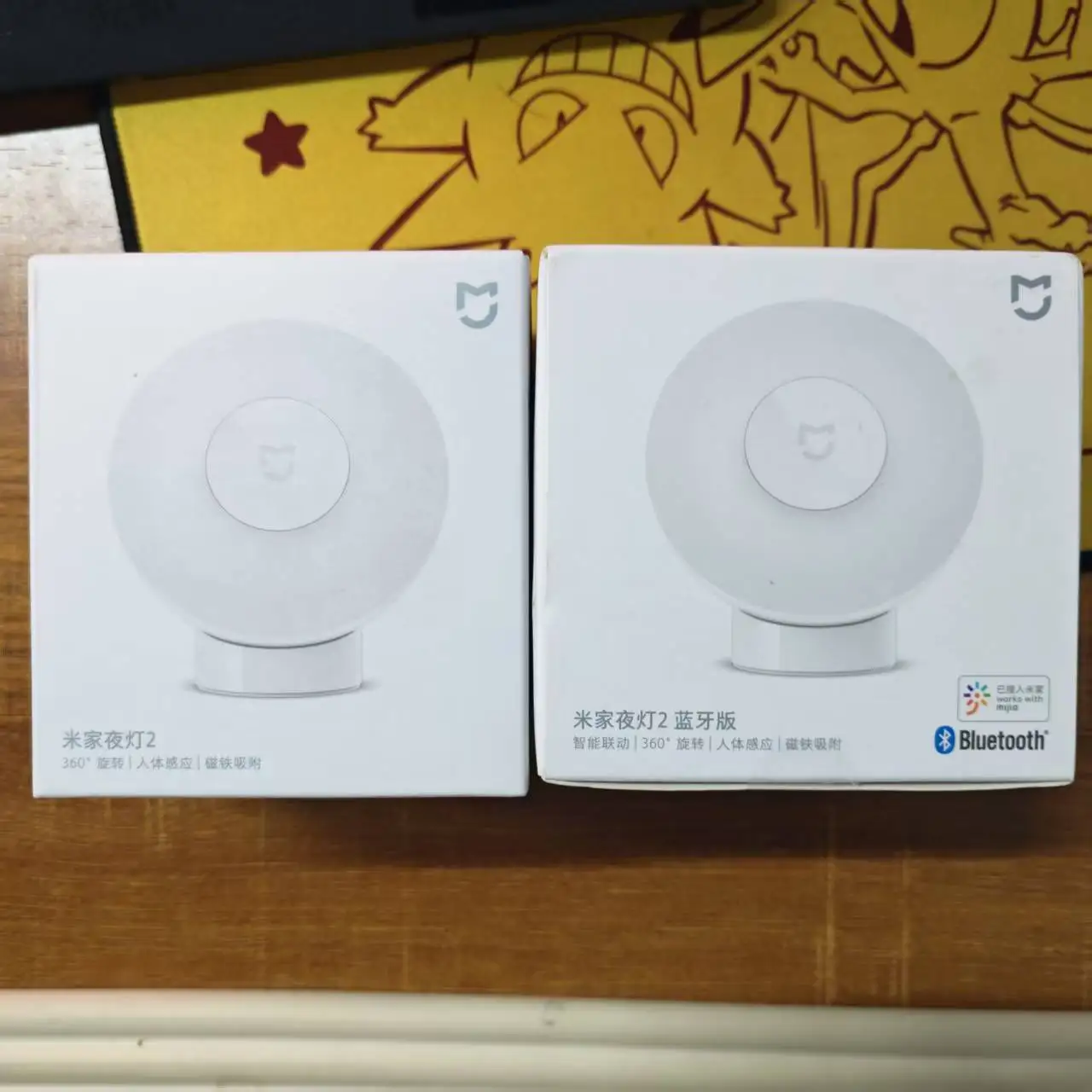 Xiaomi Led Induction Night Light 2 Lamp Adjustable Brightness Infrared Smart Human Body Sensor with Magnetic Base For Smart Home