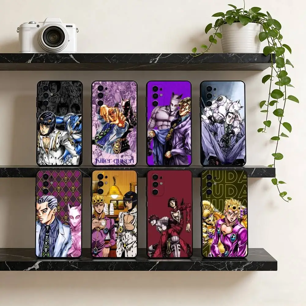 Anime JoJo's Bizarre Adventure  Phone Case Black Silicone Soft For Samsung S26,S25,S24,S23,S22,S21,S30,Ultra,Plus,Fe,Lite
