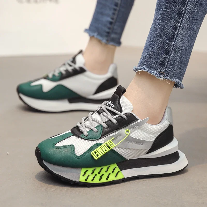 Sneaker Luxury Woman Fashion Sport Sneakers Woman Quality Platform Shoes Jogging Tennis Female Casual Walking Shoes For Women