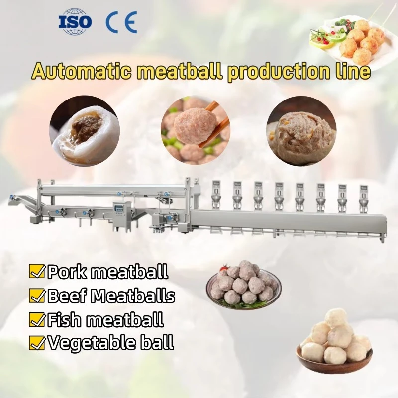 Protein Ball Processing Line Customize CE High Quality Automatic Meatball Making Machine Fishball Beefball Vegetableball Machine
