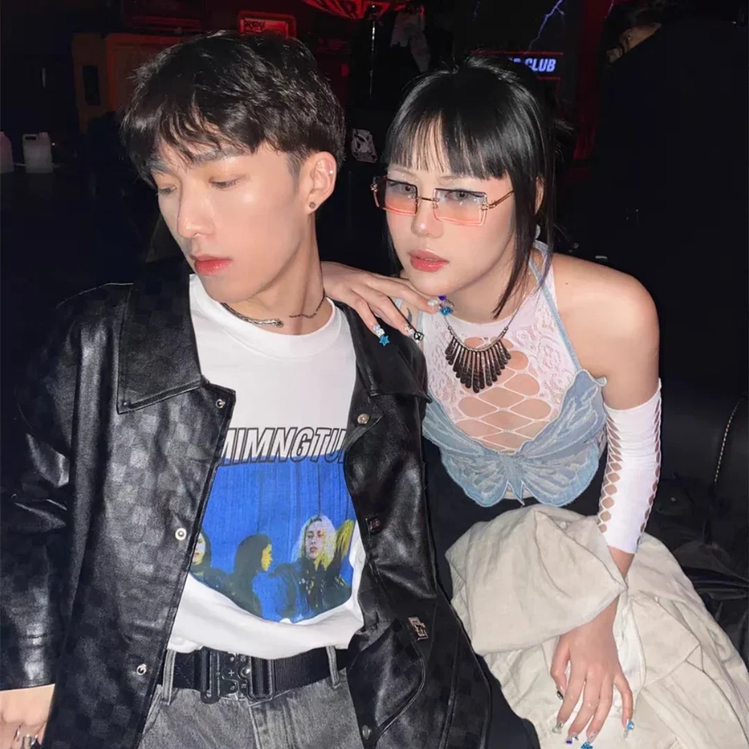 미니 드레스 Y2K 파티 드레스 백리스 하프 슬리브 블랙 바디콘 슬립 드레스 2025 여름 여성 휴가 클럽 의상 섹시 드레스