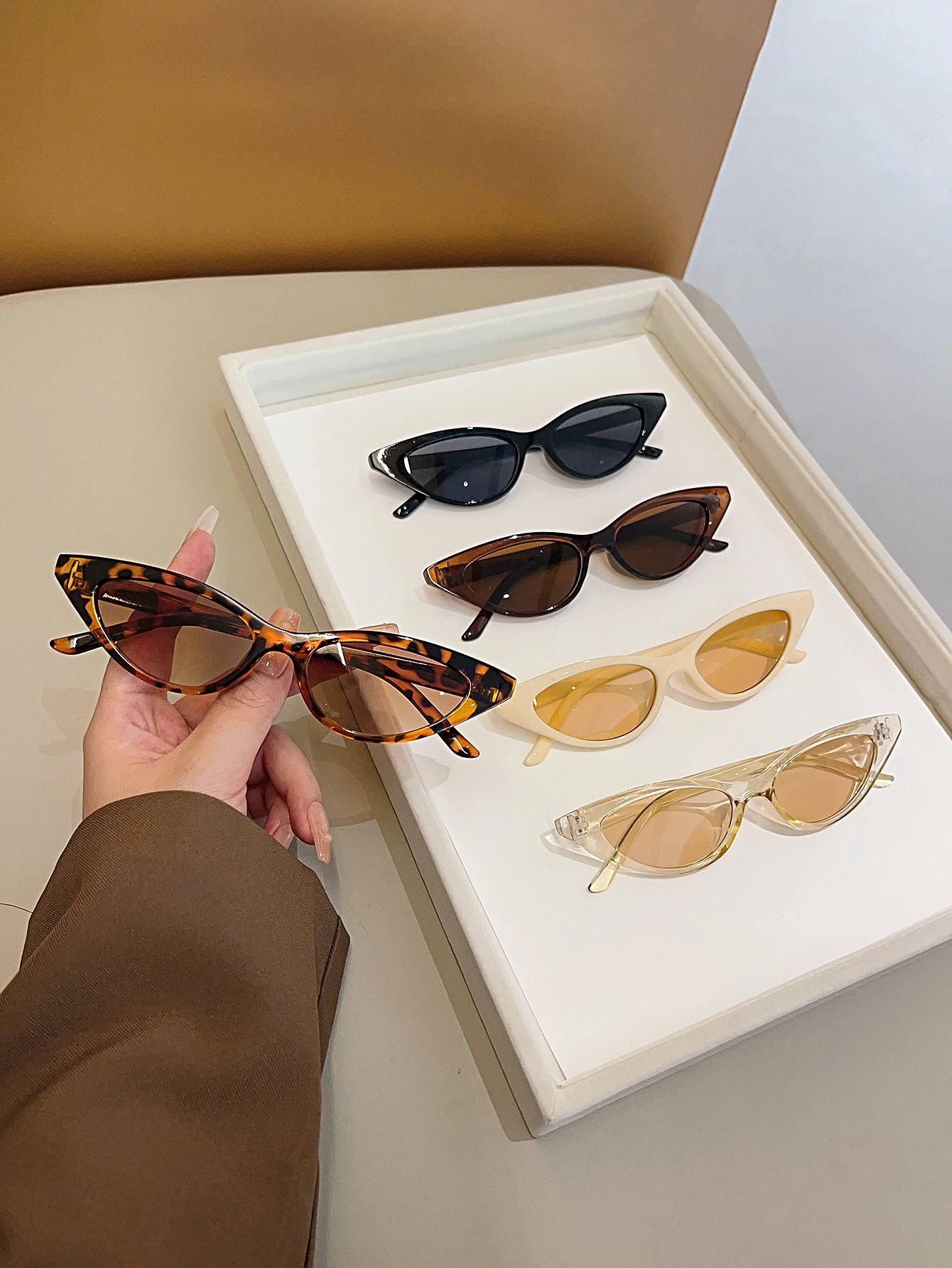 5개 세트 패셔너블 캣아이 혼합 안경 세트, 남녀 공용 - Women Fashion Glasses 리뷰 및 가격