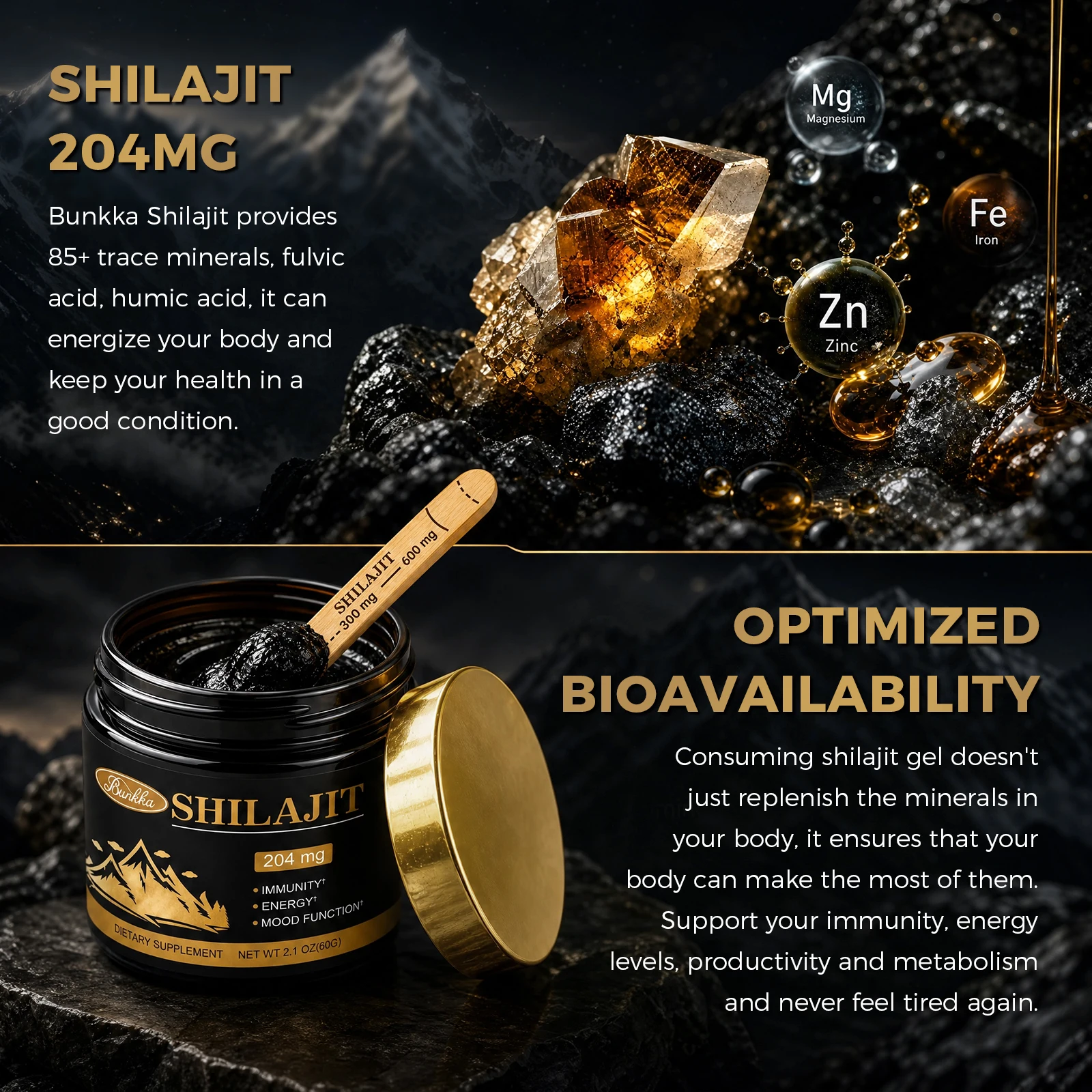 100% puro natural original shi - Shilajit Resin Pure avaliação e preço