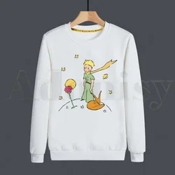 Little Prince Art Beautiful Retro Pretty Cute Hoodies Sweatshirt Print Trend Mens Clothes Hip-Hop Male Crewneck Hoodies Men