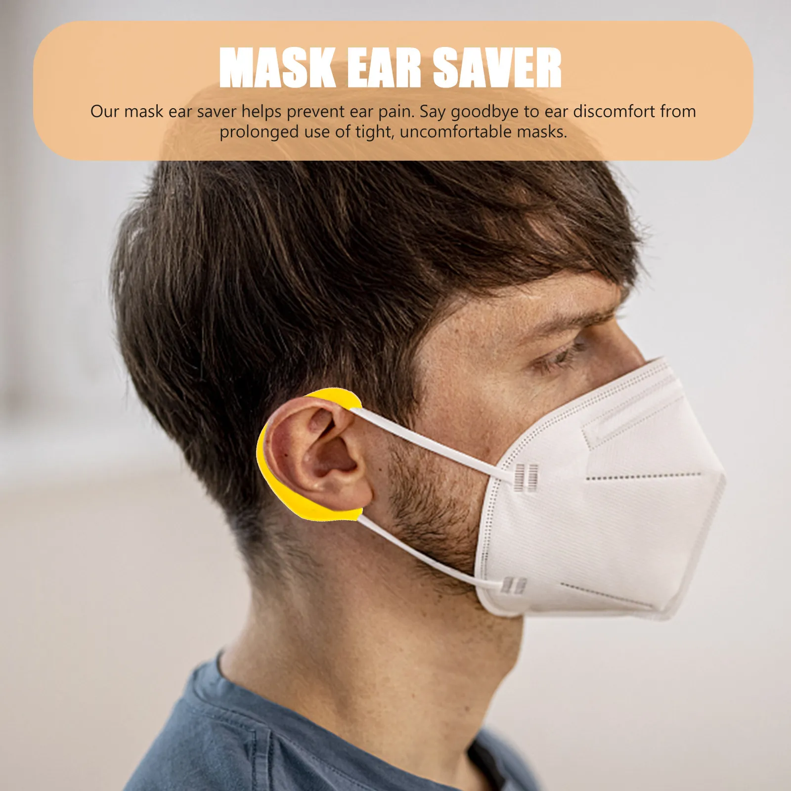 5Pcs Stylish Silicone Ear Saver Mask Protector Soft Adjustable Earloop Cover for Daily Wear Compatible with All Masks Ear Hook