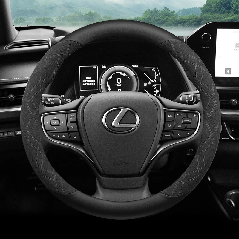 Car Steering Wheel Cover for Lexus LS RX Rx270 Rx300 Es240 Es300h Nx200 High Quality Car Accessories Suede Non-slip Sweatproof