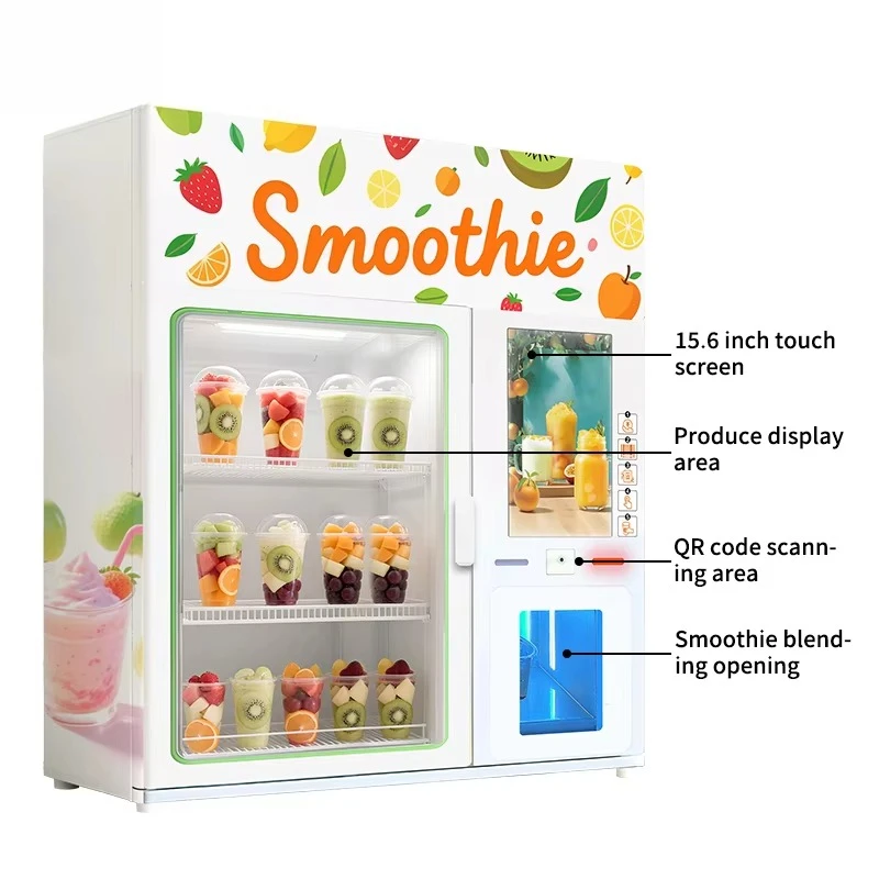 آلة كومبو ذكية جميلة ومتينة لعام 2025 للمبيعات آلة بيع عصير المشروبات الصحية