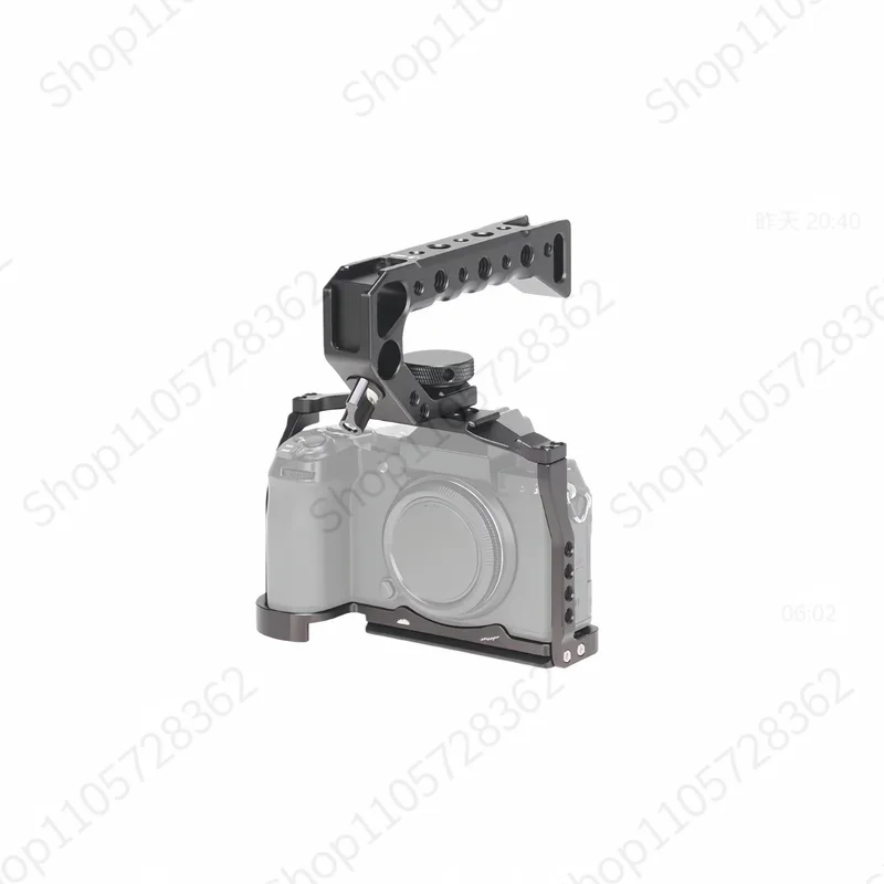 Camera Cage Quick Release Stabilizer for Fujifilm X-S20 Vlog Aluminum Alloy Protective Frame with Cold Shoe Expansion