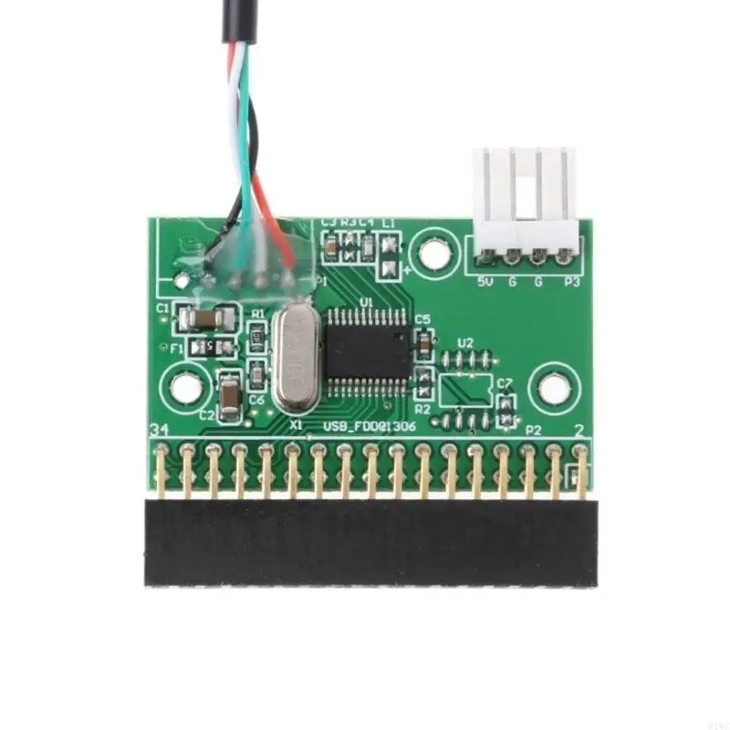 1,44 МБ 3.5 -дюймовый разъем дисковода 34 PIN -контакт до платы PCB Adapter USB -кабеля