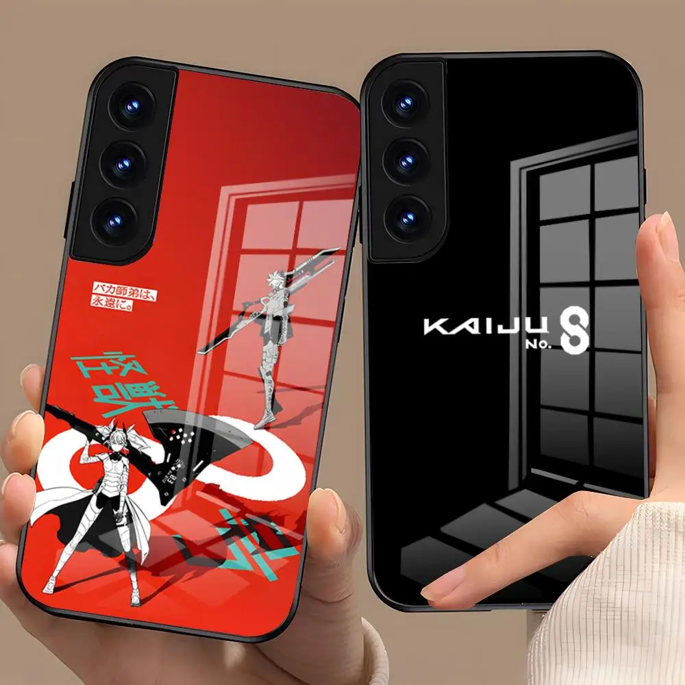 Anime Kaiju No 8 Cool Phone Case For Samsung S26 S25 Plus S20 S20 Plus S22 Ultra S23 FE S21 Plus S21 Ultra Glass Cover