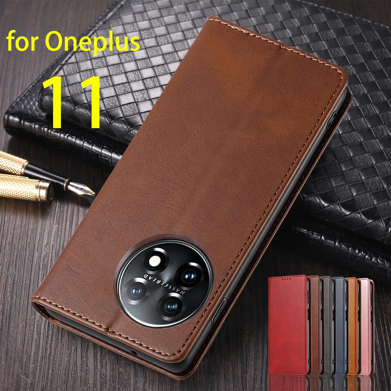 

Leather Case for Oneplus 11 One plus 11 Flip Case Card Holder Holster Magnetic Attraction Cover Case Wallet Case Fundas Coque