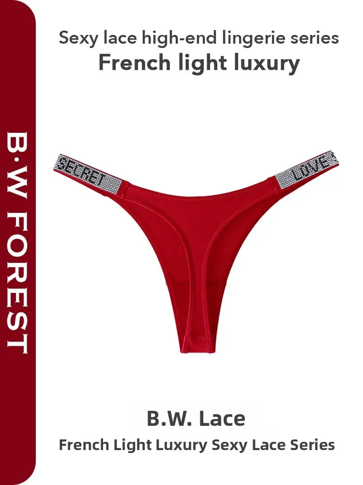 مثير منخفضة الخصر Fitn الملابس الداخلية النسائية الماس T-Panties Qui-Dry ملابس داخلية قطنية Faionable بيكيني ملخصات B · WFOREST