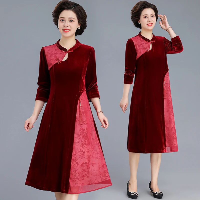 

Бренд Guerfemme: Новая осенняя коллекция – свободные длинные платья в национальном стиле для женщин среднего и старшего возраста