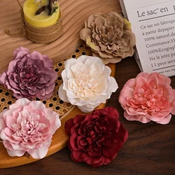 Artificial Fabric Flower Hair Clip Vintage Duck Beak Clip Hair Accessory Fairy Photo Headdress