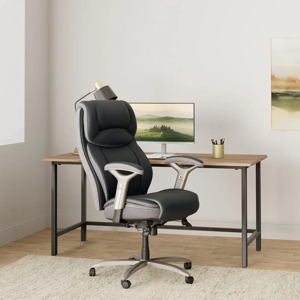

Smart Layers Jennings Super Task Big and Tall Chair, Black Slate