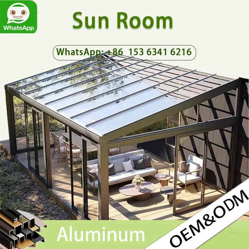 

OneAlu Custom Freestanding Sunroom - Aluminum-Glass, Lightweight, Light-Filled & Energy-Efficient for Garden & Balcony