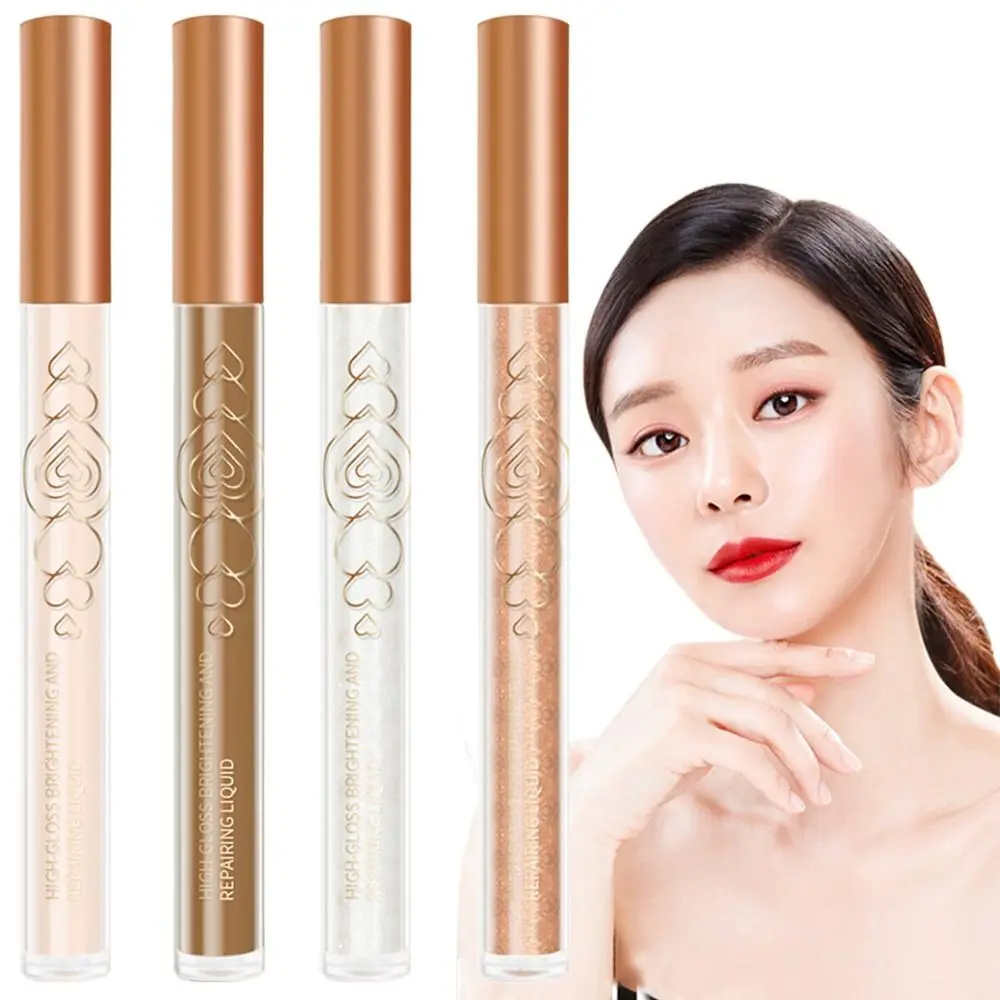ポータブル肌を明るくするアイリキッドコンシーラー暖色系防水フェイス輪郭形成スティックノーズシャドウ化粧品女性用美容