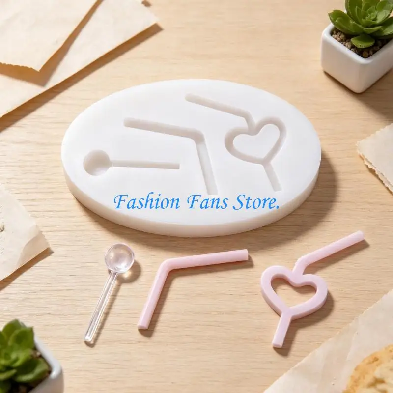  Smooth Cavity Straw Mold for Resin Casting Soap Wax Drink Styling