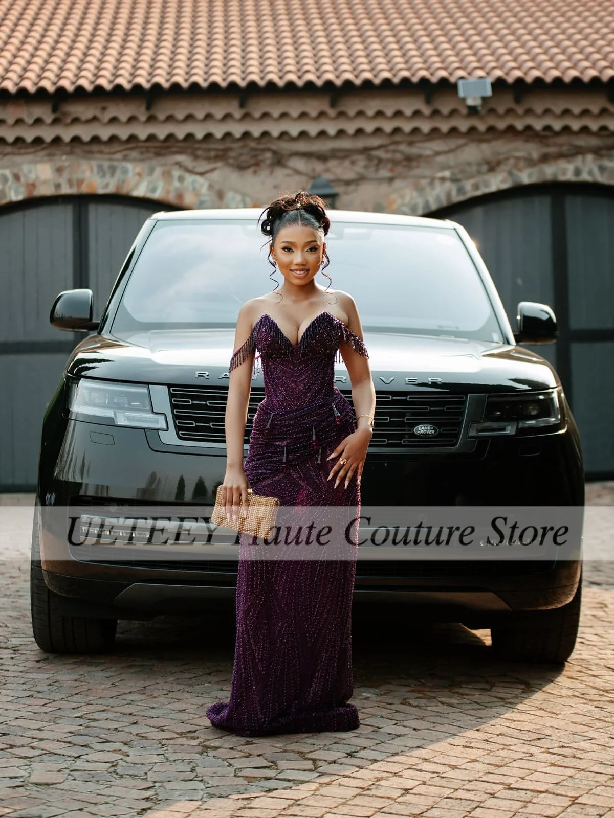 

Elegant Mermaid Prom Dresses Sexy Evening Dress Beads Formal Occasion Long Gowns Customized